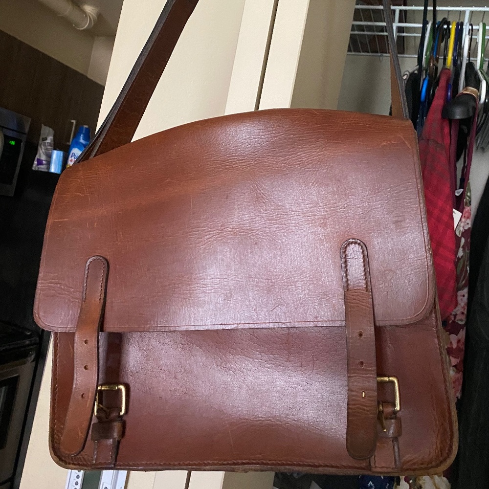 Beautiful handmade leather briefcase/bag